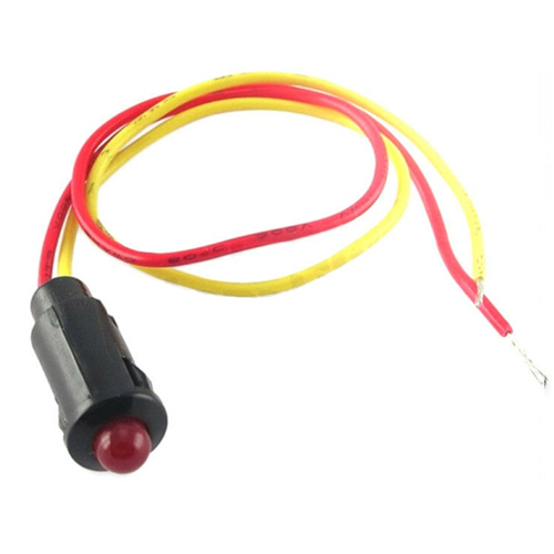 Luce Segnale 12V Impermeabile Segnale LED Rosso con Montatura e Cavo D64D