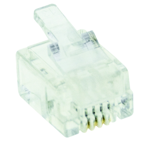 CONNETTORE SPINA TELEFONICA PLUG 4 POLI RJ11 6P/4C