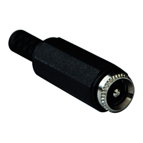 PRESA DI ALIMENTAZIONE DC 5,5x2,1mm VOLANTE CON GIUDACAVO