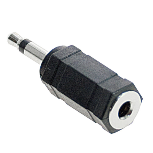 ADATTATORE JACK 3,5mm MONO SPINA MASCHIO - 3,5mm PRESA FEMMINA STEREO