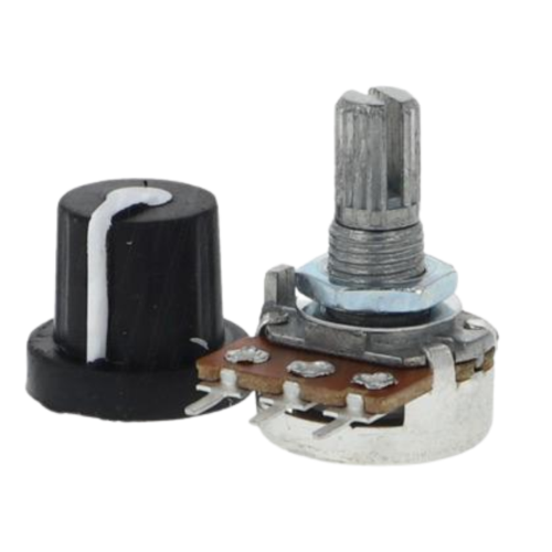 POTENZIOMETRO 220K 250K Ohm LINEARE CON MANOPOLA